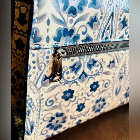 PATRICIA NASH 🦋 Chauny Leather Satchel white Italian Folklore collection. NWT - Picture 5 of 16